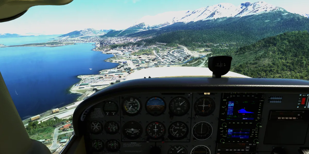 Aeroclub Usuahia a la vista vuelos grupales simulados