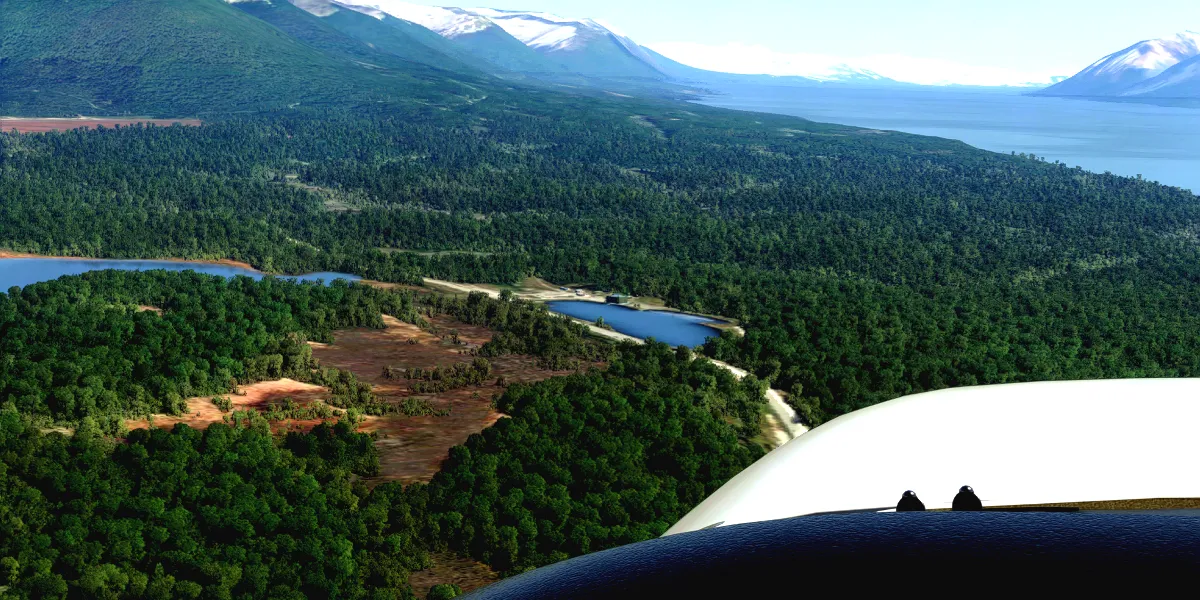 de Lago fagnano a lago Escondido vuelos grupales simulados